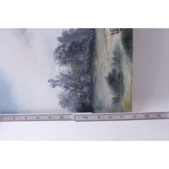 Country Chapel Oil Painting, Landscape, 16 x 12 inches, Unframed, Unsigned, - Picture 3 of 4